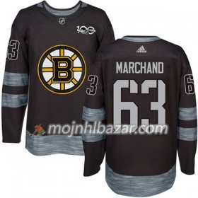Dresovi Boston Bruins Brad Marchand 63 1917-2017 100th Anniversary Adidas Crna Authentic - Muške